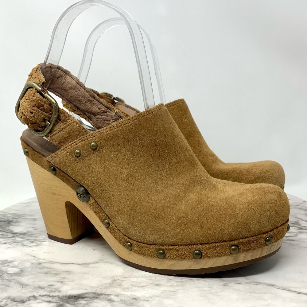 Ugg Dafny Shearling Lined Stud Braided Slingback … - image 1